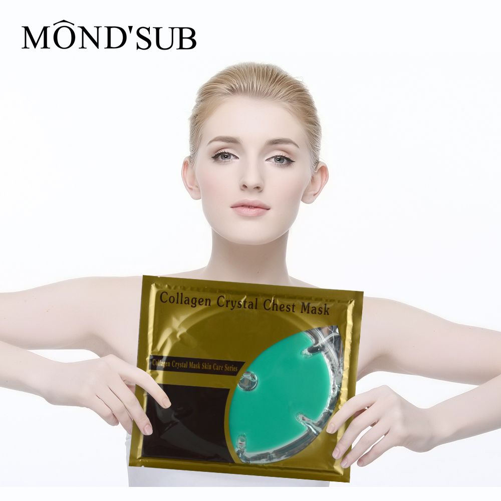 OEM частная торговая марка натуральный зеленый чай увлажняющая и питающая кристальная коллагеновая маска для груди