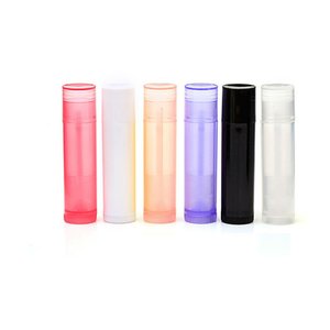 Tubo de Plástico PP Transparente, Blanco y Negro de 5g 5ml para Lápiz Labial, Envase para Bálsamo Labial con Tapa de Bomba, DIY - Product Image 1