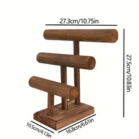 Support de présentation en bois pour bijoux, accessoires, bracelets et joncs