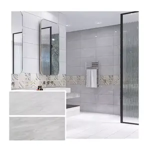 Decoração de piso de mármore natural para sala de estar de luxo de alta qualidade em azulejos brancos personalizados