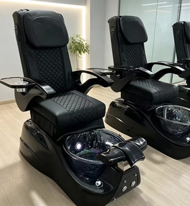 Fauteuil de pédicure électrique vibrant réglable avec bain à remous, fauteuil de spa inclinable pour salon de manucure et spa - Product Image 1