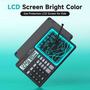 Calculadora Científica Gráfica Básica Inteligente HS Custom com Tela LCD de <span class=keywords><strong>12</strong></span> Dígitos e Quadro de Escrita, Alimentada por Energia Solar e Bateria - Product Image 4