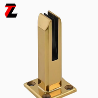 Base de fixation pour balustrade en verre en acier inoxydable SS2205 de qualité construction commerciale, pour terrasse d'hôtel contemporaine, charge lourde