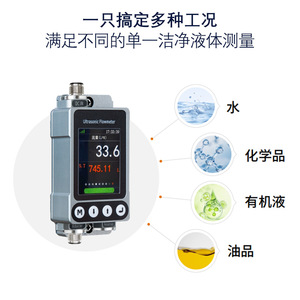 เครื่องวัดอัตราการไหลแบบอัลตราโซนิก 33.6 ลิตรต่อนาที IP65 แบบเกลียวโลหะ สำหรับการวัดน้ำเหลว - Product Image 3
