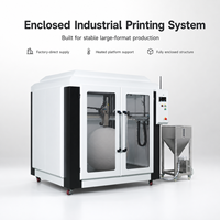 Nouvelle imprimante 3D industrielle à granulés avec plateau chauffant de grande taille, volume d'impression 1200x1200x1200mm, extrusion FGF, 300 buses, double extrudeur, USB automatique