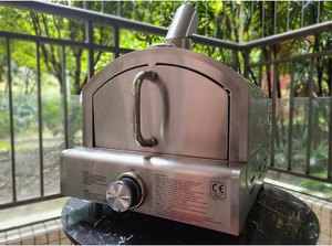 <span class=keywords><strong>Barbecue</strong></span> à <span class=keywords><strong>gaz</strong></span> portable de 12 pouces avec <span class=keywords><strong>pierre</strong></span> réfractaire 304D pour l'extérieur – Idéal pour le Canada - Product Image 4