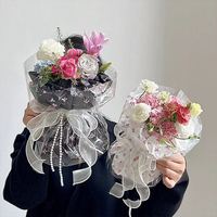 Papier de soie Sydney épaissi à motif nœud tendance, doublure florale pour emballage de bouquets de style coréen, fournitures pour fleuristes