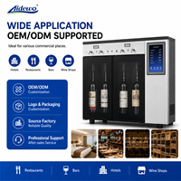 Distributeur de vin intelligent IoT SC-4C, électrique, pour la maison, 4 bouteilles, acier inoxydable, paiement par QR code, télécommande, bar d'hôtel, contrôlé par application