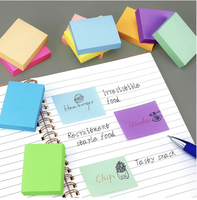 Papier néon auto-adhésif S3314, style mignon, notes adhésives colorées, bloc-notes, logo personnalisé