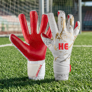 Guantes de Portero Cómodos con Color y Diseño Personalizados, Palma con Impresión de Silicona en el Dorso, Látex Acuático, Correa Elástica Integrada - Product Image 3