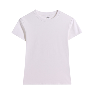 T-shirt pour femmes, <span class=keywords><strong>streetwear</strong></span> de haute qualité, t-shirt uni pour femmes, col rond, t-shirt lavé pour femmes - Product Image 4
