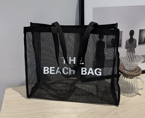 Grands sacs de plage en maille pour femmes, sacs hobo décontractés pour piscines, vacances, essentiels de plage - Product Image 3