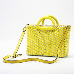 Nuevo hecho a mano bolsos tejidos niñas pequeñas colorido Cubo de playa bolsas - Product Image 2