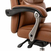 Chaise de bureau en cuir PU ALINUNU, directement de l'usine, chaise de bureau ergonomique pour cadres avec appuie-tête réglable