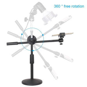 Logo Flexible Aluminium Alloy Adjustable Floor <b>Stand</b> Holder Phone <b>Stands</b> <b>for</b> Video Vlog - Product Image 2