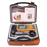 GM8902 ABS Plastic Electronic Handheld Anemometer IP65 Protection 4 AAA Batteries Operating Temp -10 +45 for Measurement