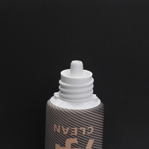 Luxury Customized 100ml Facial Cleanser Cosmetic <b>Tube</b> Round <b>Plastic</b> Squeeze Packaging - Product Image 4