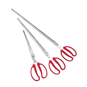 Stainless Steel Long Reach Tongs With Red Handles For Crab Lobster Seafood Handling Heavy Duty Kitchen Tools - Product Image 5
