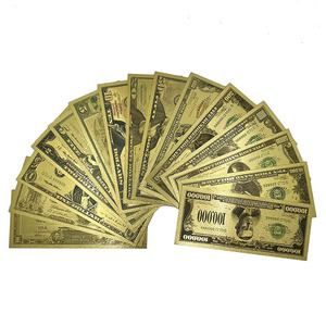 Billet de banque plaqué or 24 carats en dollars américains, avec design personnalisé, en stock - Product Image 6