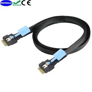 Pcie Slimline Sas 8654 4i 38p 4.0 Full Coverage Network <b>Cable</b> Angled Connector For Server Connection - Product Image 5