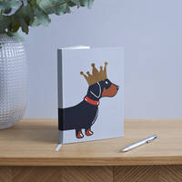 LABON – carnet à dos rigide avec imprimé animal de compagnie, cadeau Souvenir d'amour pour chien, teckel, Journal