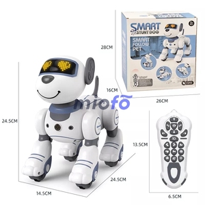 Pädagogischer programmier barer RC-Hund mit Infrarot-Fernbedienung Allrad-Tanzroboter-Spielzeug für Kinder - Product Image 6