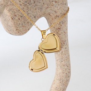 Tùy chỉnh đồ trang sức tưởng niệm có thể mở ra Mặt dây chuyền trái tim cá nhân ảnh mề đay Vòng cổ Quên Tôi không hoa hình ảnh mề đay Vòng cổ - Product Image 5