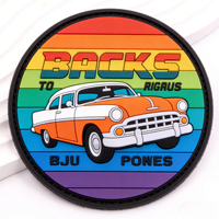 Écussons personnalisés avec logo en caoutchouc, fermeture auto-agrippante, étiquette en relief, logo 3D, patch en PVC souple pour vêtements/sacs