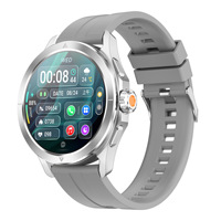 Montre connectée S4 Ultra Fitness pour appels, fréquence cardiaque réelle, suivi des pas, suivi du sommeil, boussole, sports de plein air, silicone, alliage de titane