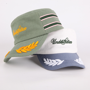 Conception classique personnalisée Chapeaux en coton à dessus plat Casquette de baseball de haute qualité Vintage Tourist 3d Broderie - Product Image 6