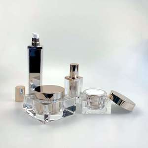 Bao bì chăm sóc da 15/30/50/100/<span class=keywords><strong>120ml</strong></span> chai bơm không khí huyết thanh acrylic vuông có thể thay thế bên trong - Product Image 2