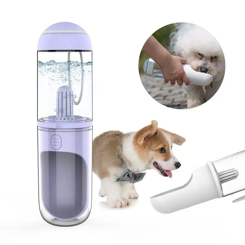 कस्टम लोगो थोक लीकप्रूफ 330 मिलीलीटर कुत्तों पीने की बोतल पालतू जानवर पानी की बोतल बिल्ली पानी की बोतल बिल्ली पानी के फव्वारे