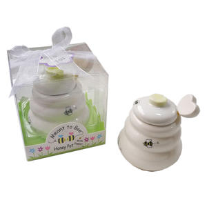 <span class=keywords><strong>Cadeau</strong></span> souvenir <span class=keywords><strong>de</strong></span> <span class=keywords><strong>mariage</strong></span> en porcelaine, couleur bleu, au-dessus <span class=keywords><strong>de</strong></span> la porte, <span class=keywords><strong>cadeau</strong></span> <span class=keywords><strong>de</strong></span> remerciement pour les invités, <span class=keywords><strong>Pot</strong></span> à <span class=keywords><strong>miel</strong></span> en céramique et abeille - Product Image 2