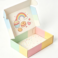Boîte cadeau noire luxueuse pliable personnalisée, boîte en papier pour cadeau, boîte en papier épais recyclable, emballage personnalisé avec logo, boîte d'expédition de marque