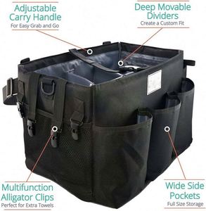 BSCI Factory Waterproof Large Car Cleaning Supplies Kit <b>Bag</b> Home Cleaning Tools Organizer <b>Folding</b> Wearable Cleaning Caddy <b>Bag</b> - Product Image 3