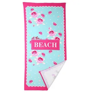 Özel dijital baskı hızlı kuru seyahat çalışır sıcak satmak yaz boy plaj havlusu baskılı kum ücretsiz mikrofiber plaj havlusu