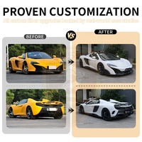 Kit carrosserie semi-carbone pour McLaren MP4-12C 650S, mise à niveau vers 675LT : pare-chocs avant, capot, ailes, jupes latérales, diffuseur arrière