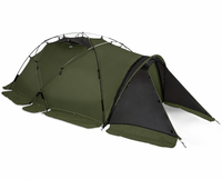 Tente de montagne personnalisée OEM 4 saisons, tente dôme d'expédition 3 personnes pour l'alpinisme, pare-vent avec jupe anti-neige, camping en plein air