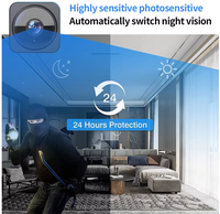 Kamera Keamanan Mini Nirkabel WiFi AS02 HD1080P untuk Dalam Ruangan, Monitor Bayi dengan Audio, Kamera Pengasuh WiFi, Kamera Mini dengan Penglihatan Malam