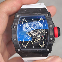 Montre Tourbillon Creux Édition Limitée 35-01 avec Mouvement Mécanique Automatique, Montre de Luxe pour Homme, Cadeau de Noël