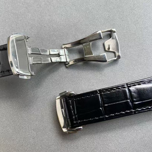 High-<b>end</b> fashion trend style 20mm leather strap power reserve folding clasp men's fashion watch - Product Image 4