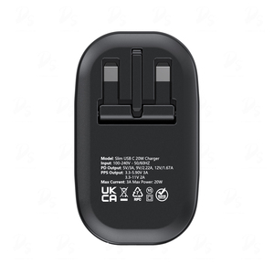 Chargeur rapide pour téléphone portable pliable ultra-fin PD20W de Singapour, nouveau design, souvenir de voyage, produit certifié - Product Image 3
