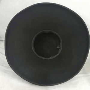 Vintage Fedora Hats Women Wool Round Top Black Wide Brim Fedora Hat - Product Image 6