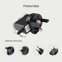 Adaptador de Corriente CA/CC de 6V 0.6A con Enchufe UK, Protección Contra Sobretensión, Sobrecorriente y Cortocircuito, Certificado CE, ETL y FCC
