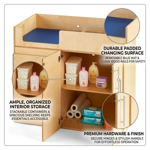 <span class=keywords><strong>Table</strong></span> à <span class=keywords><strong>langer</strong></span> en bois Montessori <span class=keywords><strong>pour</strong></span> tout-petit avec évier, meubles de crèche <span class=keywords><strong>pour</strong></span> enfants, maternelle, garderie, salle de classe - Product Image 3