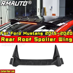 Pour Ford Mustang 2015-2020 Kit carrosserie Aileron de toit Aileron de coffre arrière Noir brillant Style Combat Aileron arrière Accessoires de voiture - Product Image 2