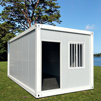 Casa Contenedor Modular Prefabricada Móvil con Energía Solar, Villa Rectangular Transpirable, Sala de Estar de Hotel, Panel Sándwich de Acero Moderno 1