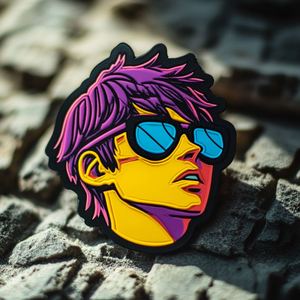 Customized Embossed and Carved Clothing Accessories Rubber Fashionable 3D Cartoon Soft PVC Patches - Product Image 2