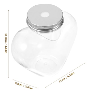 PET 500ml <b>Plastic</b> Juice <b>Bottle</b> Heart Shape Beverage <b>Milk</b> <b>Bottle</b> - Product Image 2