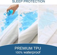 Housse de matelas imperméable en tissu éponge robuste Cloudland avec fermeture à glissière anti-acariens pour poche profonde